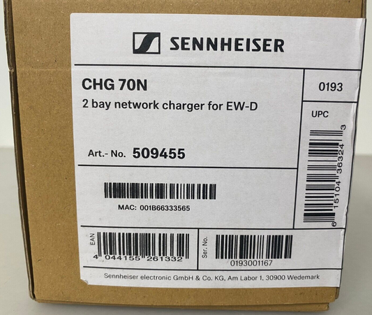 Sennheiser CHG-70N (509455) Two Bay Network Charger for EW-D