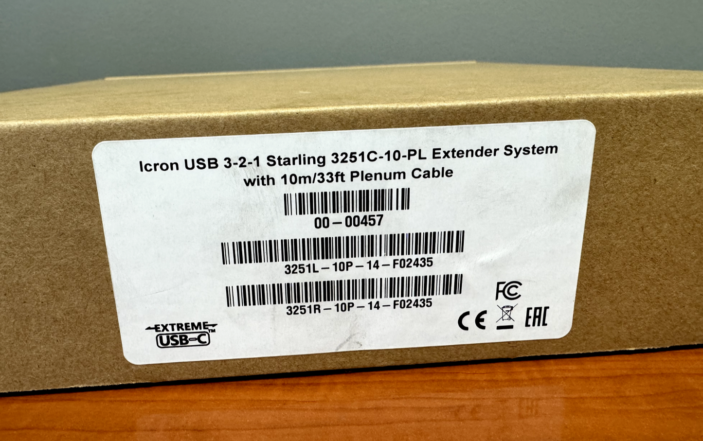 Icron USB 3-2-1 Starling 3251C-10-PL Extender System & 10m Plenum Cable 00-00457