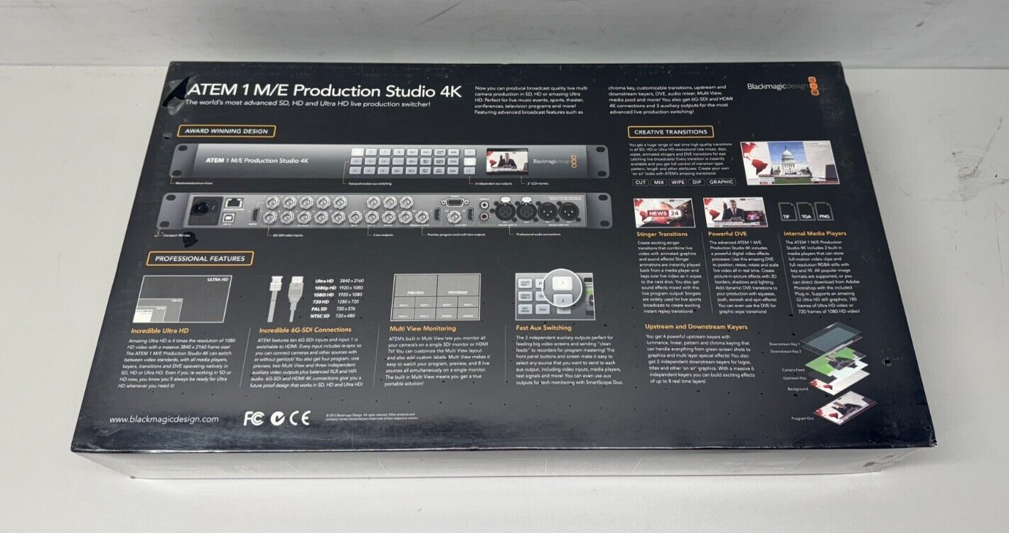 Blackmagic Design ATEM 1 M/E Constellation UHD 4K Live Production Swit ...