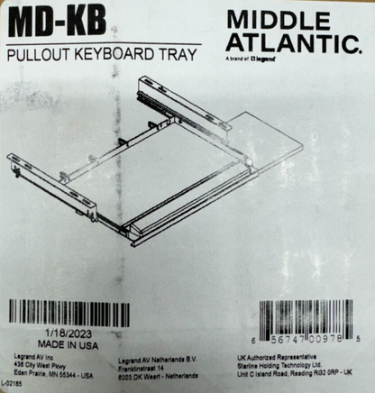 Middle Atlantic MD-KB Computer Keyboard Tray