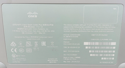 Cisco CS-KITPLUS-K9 Webex Room Kit with Quad Cam, Touch 10, and Codec Plus