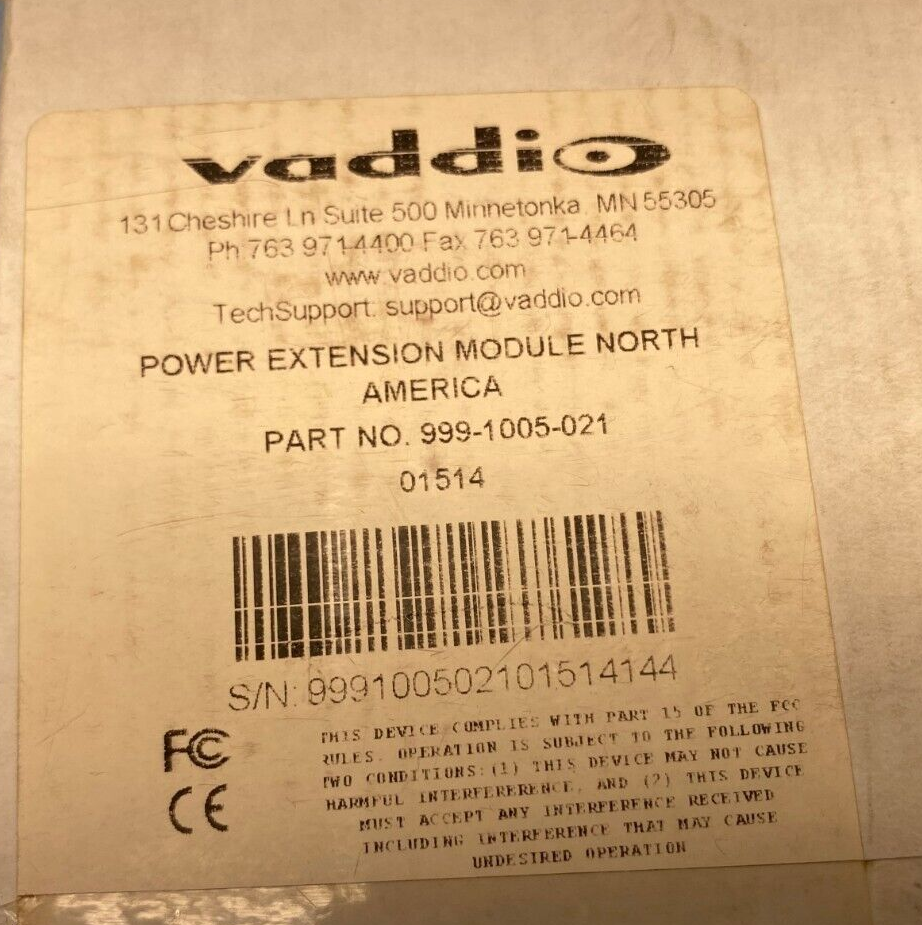 Vaddio 999-1005-021 Power Extension Module