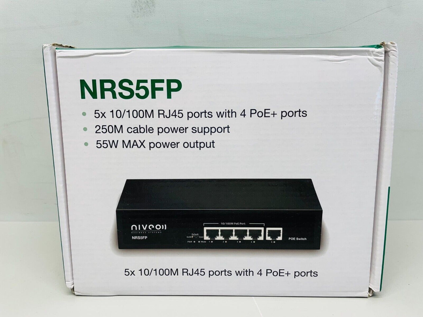 Niveo NRS5FP 4+1 * 10/100 FE Port Switch with 4p PoE (60W)