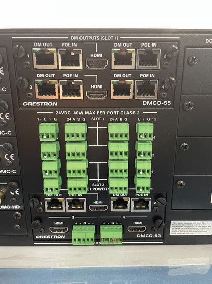 Crestron DM-MD8X8 - 8x8 DigitalMedia Switcher with Pictured Cards