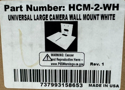 HuddleCamHD HCM-2-WH Large Universal Wall Mount for Select Cameras (White)