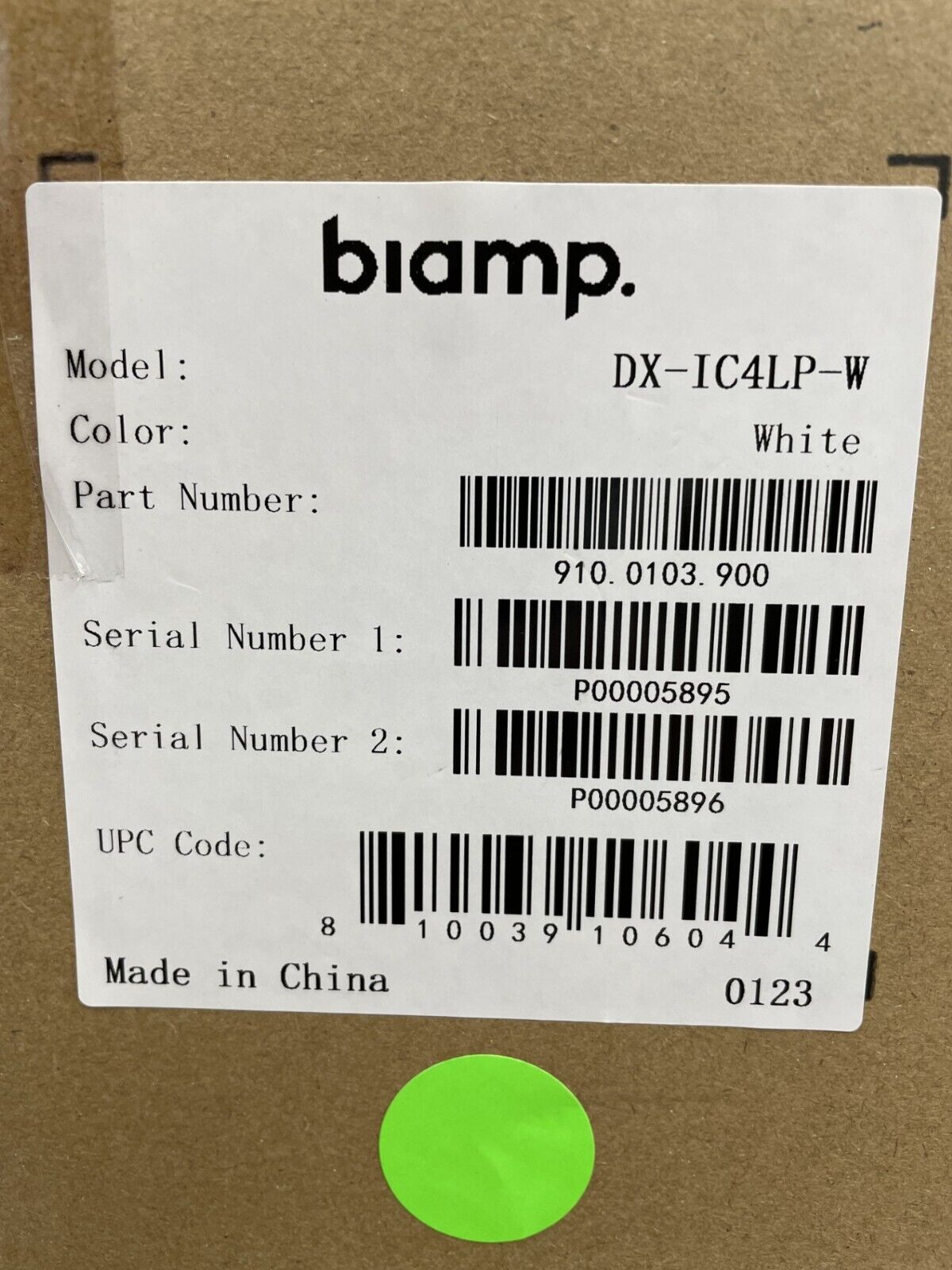 Biamp Desono DX-IC4LP-W 4.5" Low Profile In-Ceiling Pro Audio Loudspeaker - PAIR