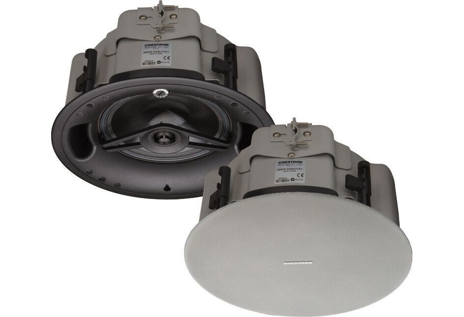 Crestron SAROS ICE8LPT-W-T Low-Profile In-Ceiling Pro Audio Speaker PAIR 6508125