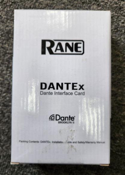 Rane Dante Commercial DANTEx  Dante Interface Card NEW