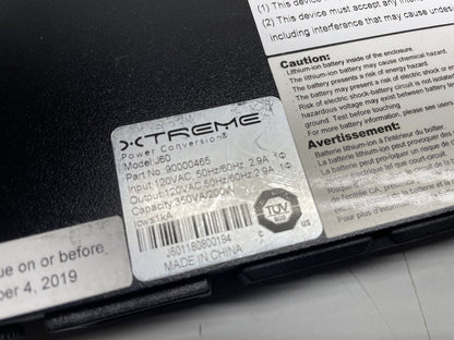 XPC Xtreme Power Conversion J60-350 120VAC 350VA Slim Li-ion Lithium Battery UPS