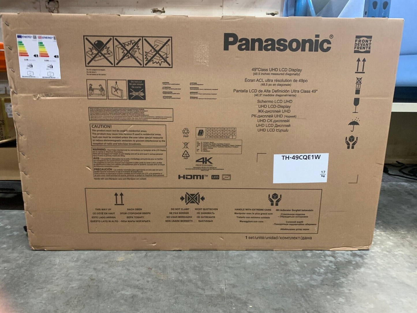 Panasonic TH-49CQE1W 49" Class 4K UHD Commercial Monitor