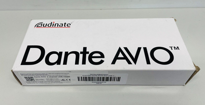 Audinate ADP-USB-AU-2X2 Dante AVIO 2x2 USB Type-A I/O Adapter for Dante Audio