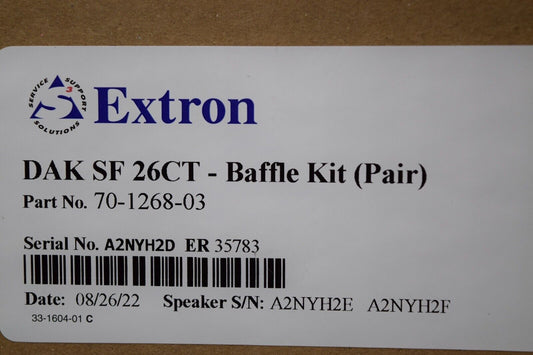 Extron DAK SF-26CT  - Baffle Kit (Pair) Ceiling Speaker Baffle Kit for SF 26CT