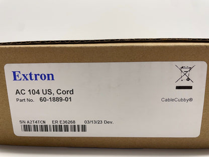 Extron AC104 US Power Module for Cable Cubby Series 60-1889-01