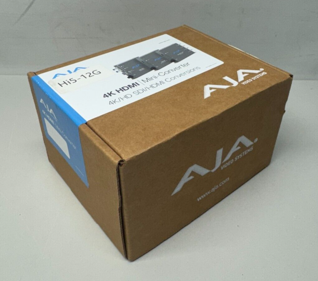 Aja HI5-12G / 12G-SDI to HDMI 2.0 Mini-Converter, Up to UHD 4K60 Output