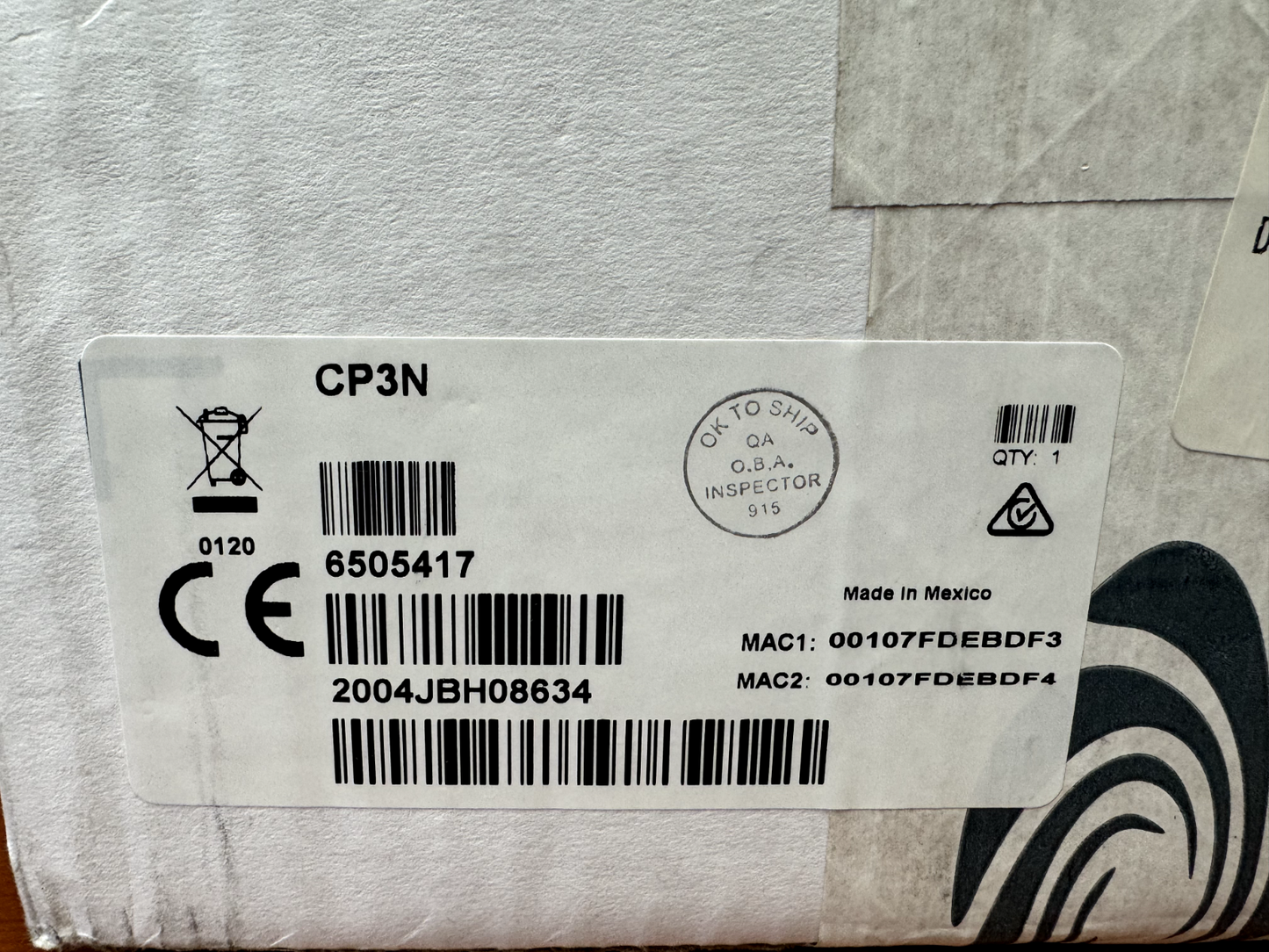 Crestron CP3N 3-Series System Control System Processor 6505417 NEW & SEALED!