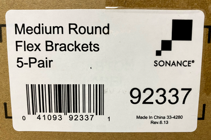 Sonance 92337 Medium Round Flex Brackets (5-Pair)