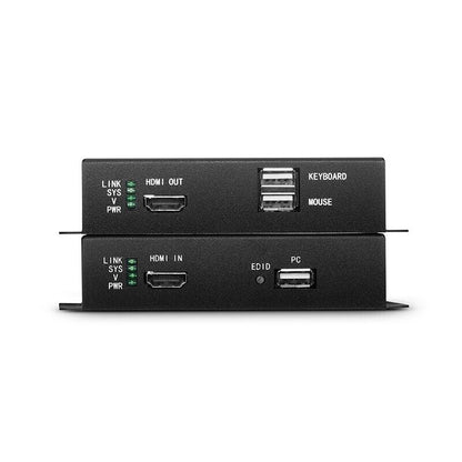 4K HDMI KVM USB2.0 Extender Set with Audio and EDID via Single LC Fiber for 10km