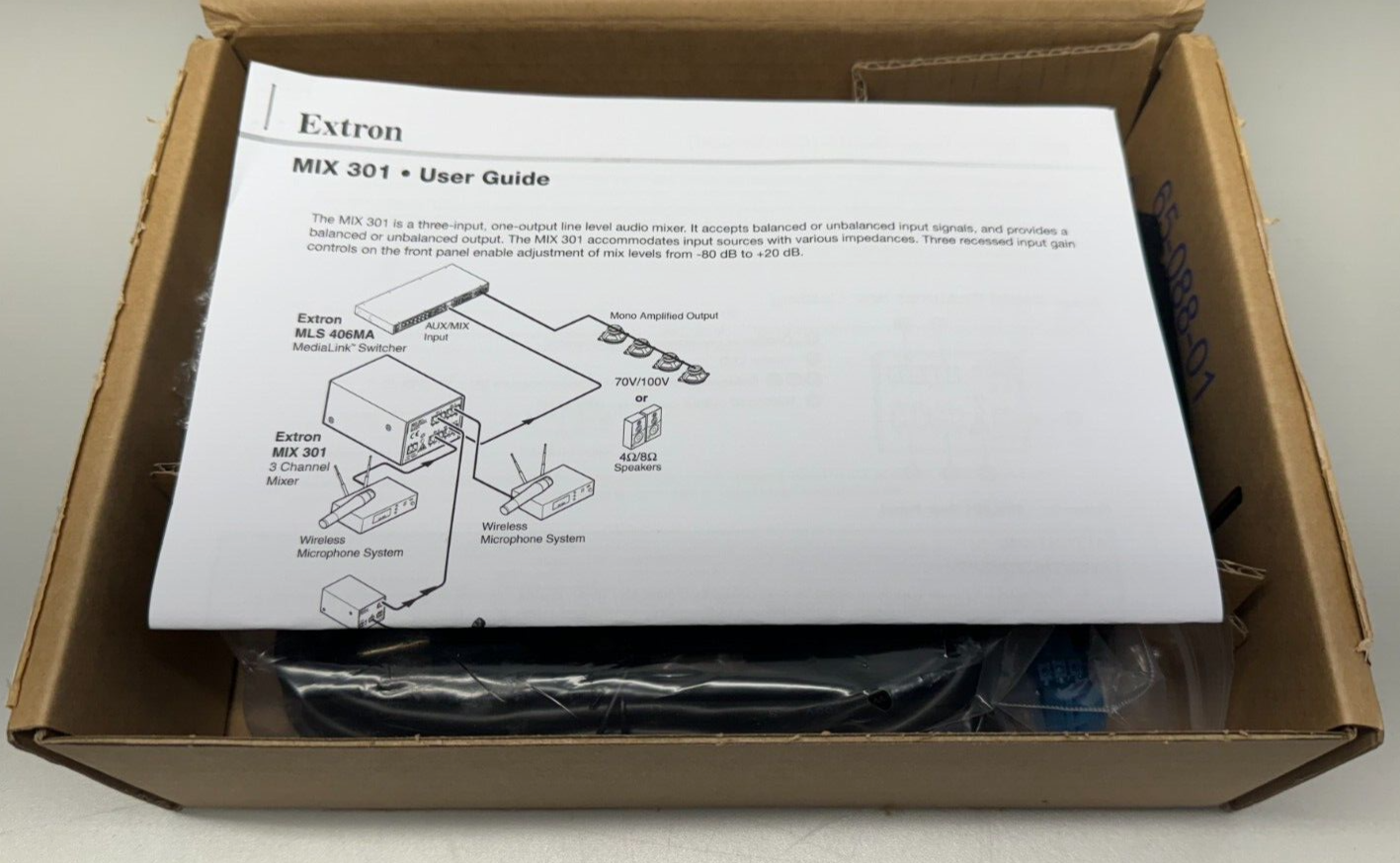 Extron MIX 301 Three Channel Line Level Mixer 60-737-01