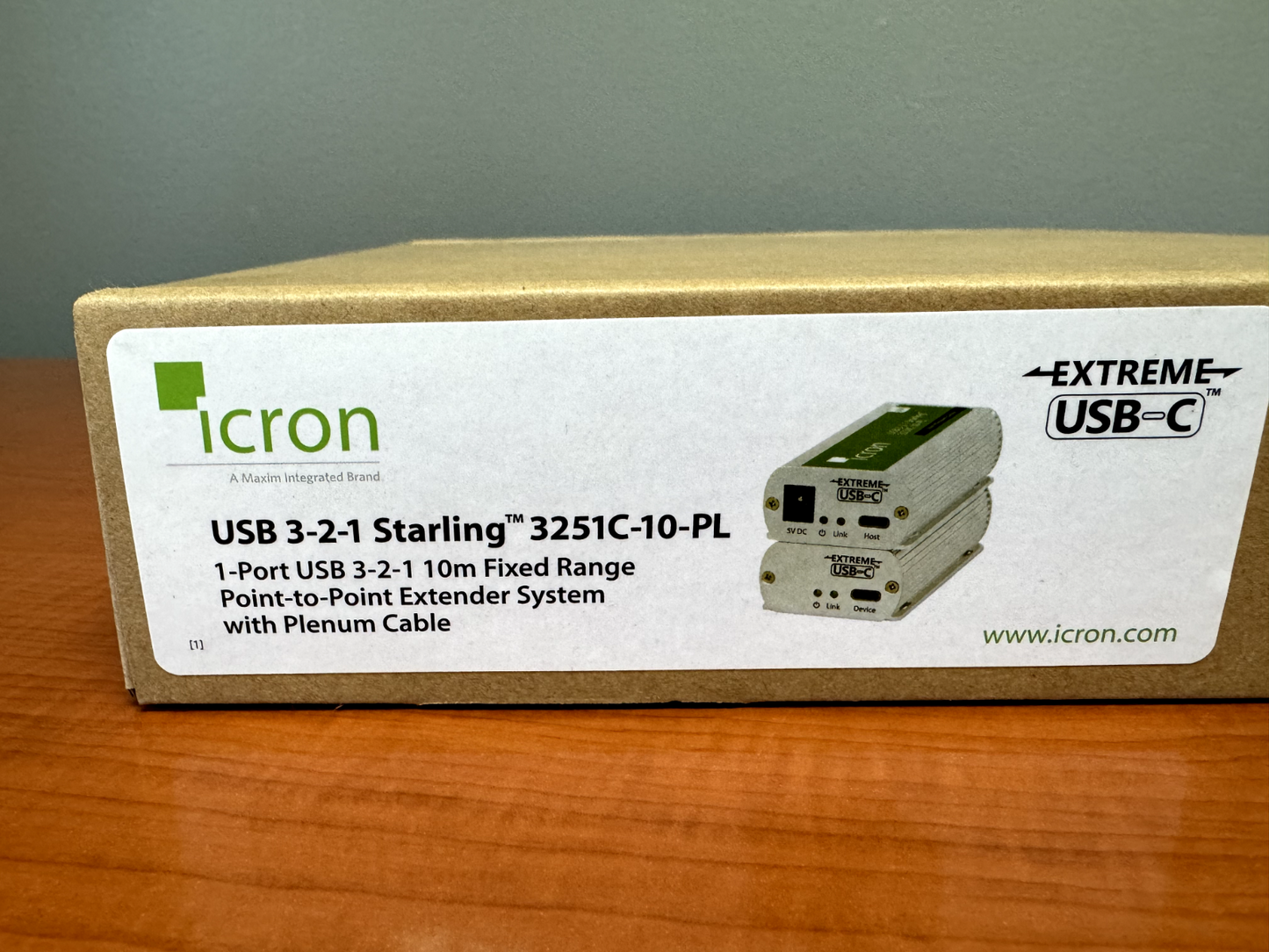 Icron USB 3-2-1 Starling 3251C-10-PL Extender System & 10m Plenum Cable 00-00457