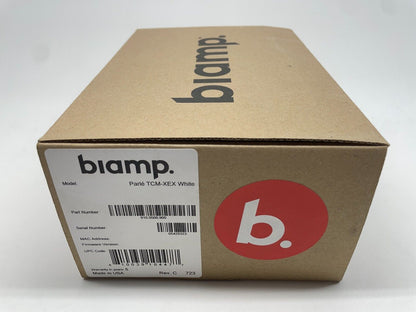 Biamp TCM-XEX  (WHITE)  Parlé Beamtracking Ceiling Microphone 911.0500.900