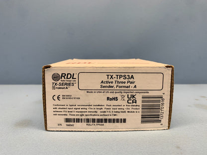 RDL TX-TPS3A Active Three-Pair Sender - Twisted Pair Format-A