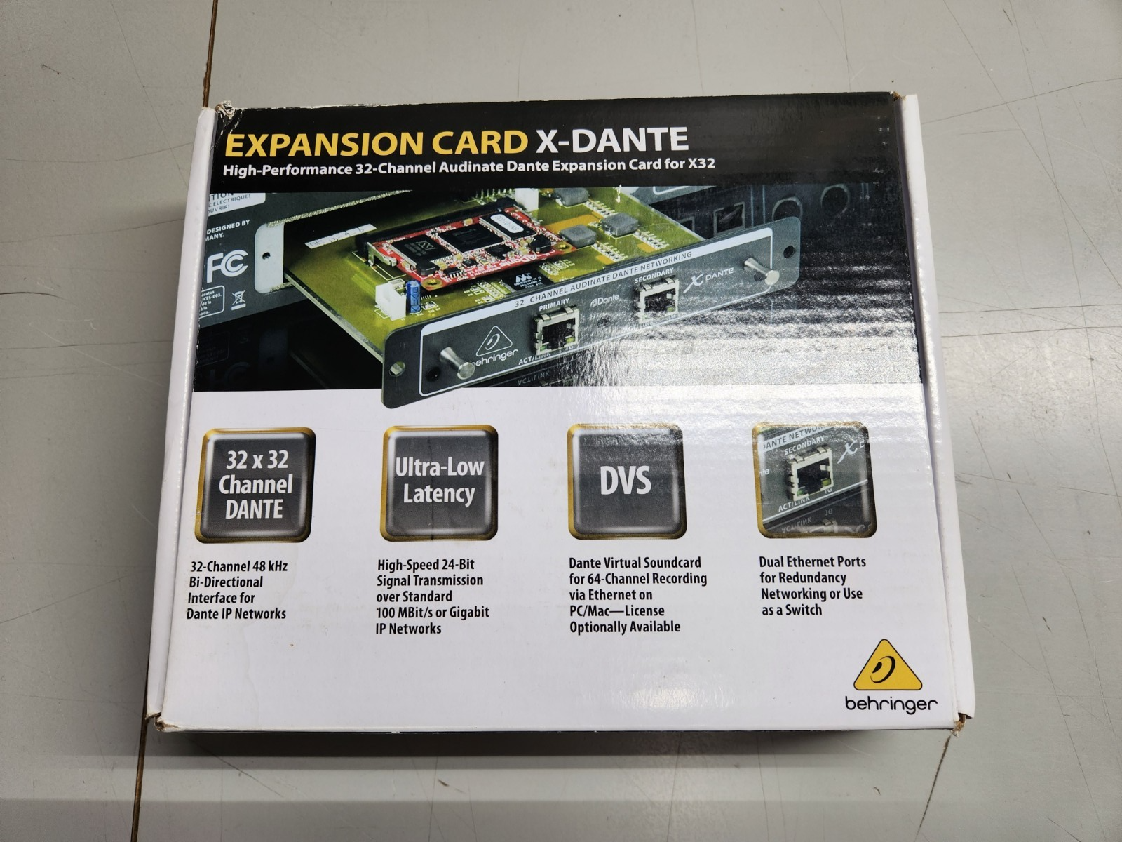 Behringer X-DANTE High-Performance 32-Channel Audinate Dante Expansion ...