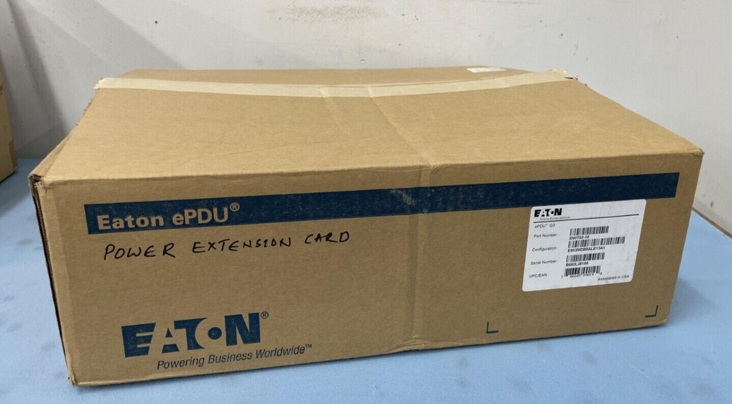 Eaton ePDU G3 EMIT02-10 Metered 1RU Input Rack Power Distribution Unit PDU