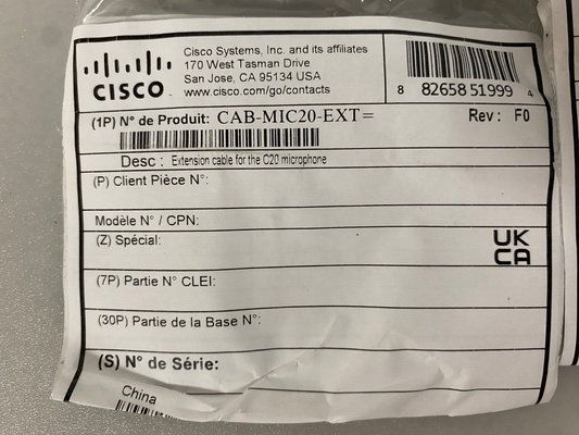 Cisco Standard Microphone Extension Cable CAB-MIC20-EXT (72-5298-01)