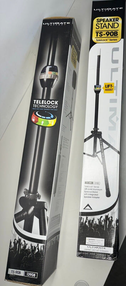 Ultimate Support TS-90B Telelock Tripod Speaker Stand - LOT OF 2