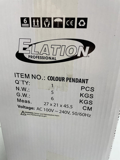 Elation Pro Colour Color 110 Pendant Wash Luminaire RGBW LED Lighting Fixture