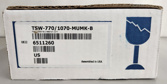 Crestron TSW-770/1070-MUMK-B Mullion Mount Kit for TSW-770, Black | 6511260
