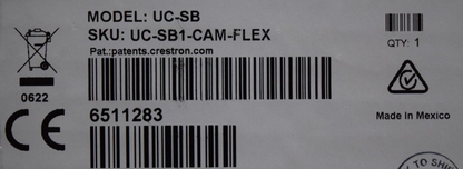 Crestron UC-SB UC-SB1-CAM-FLEX Sound Bar & Camera 6511283