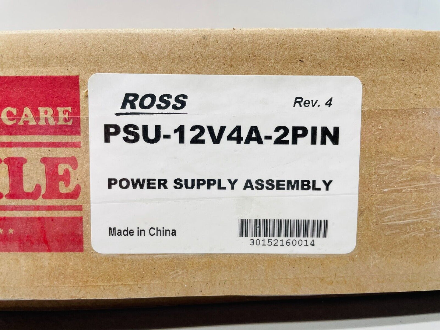 Ross Video PSU-12V4A-2PIN 2-Pin Power Supply for CB-9 Control Panel (12V, 4A)