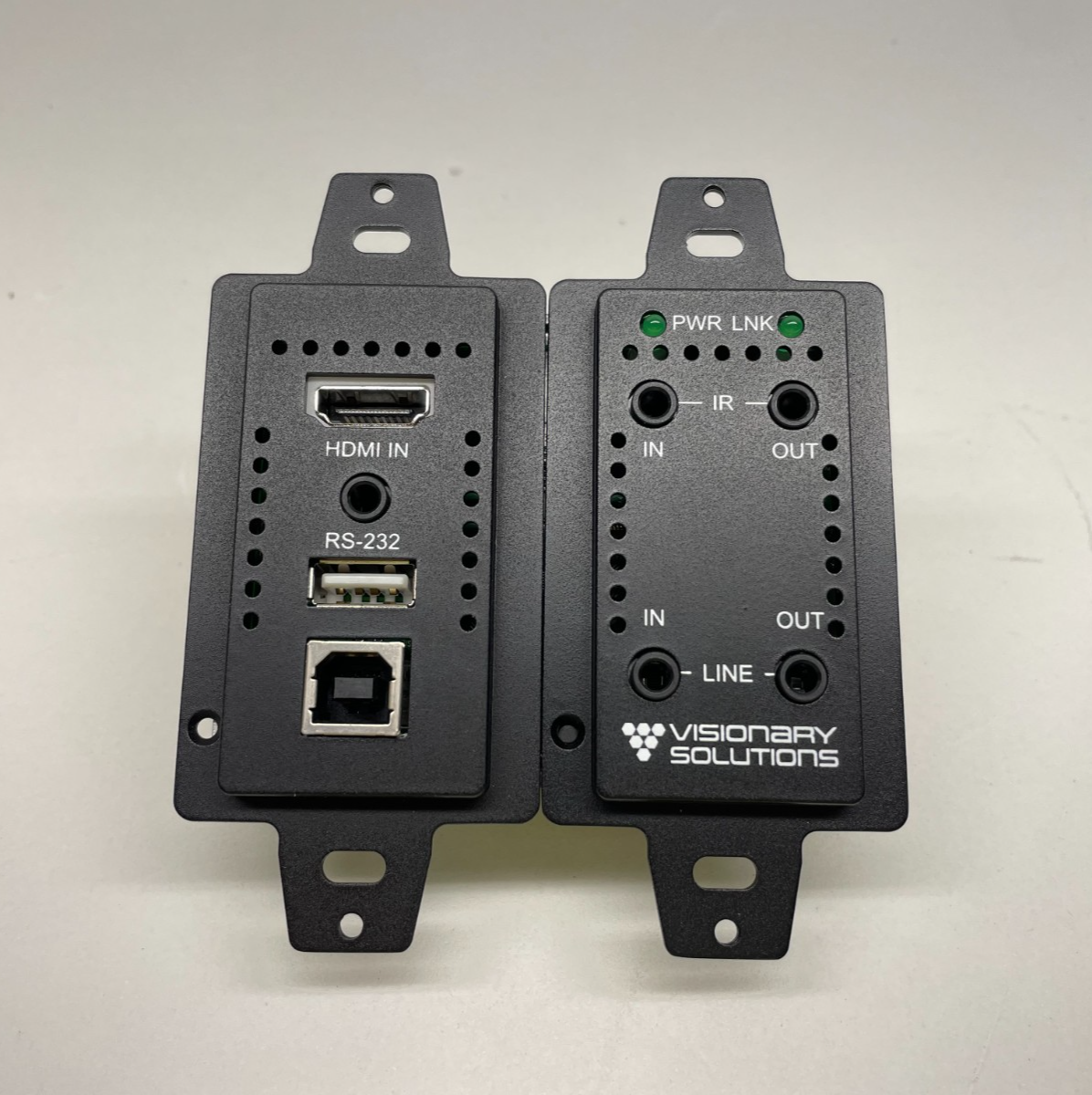 Visionary Solutions DuetE-WP 4K UHD over IP Wallplate Encoder Dante - Black