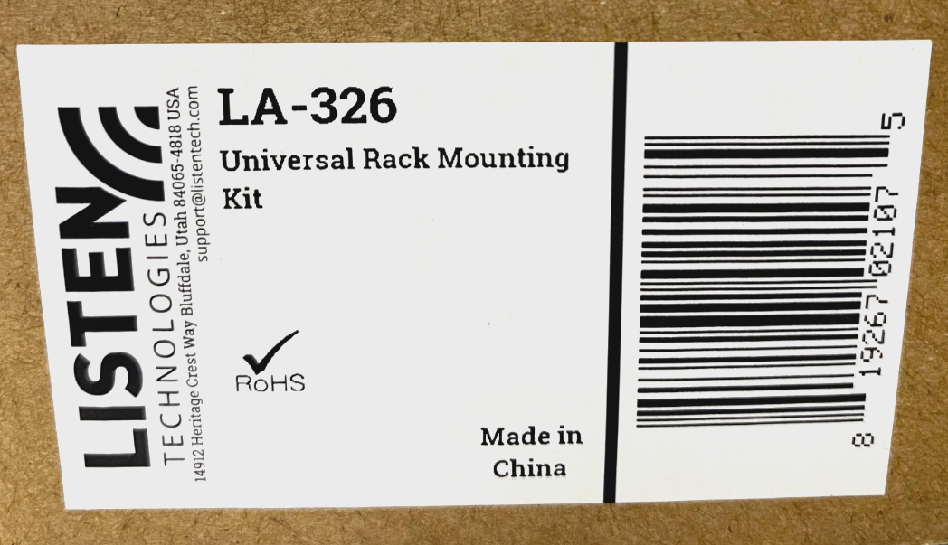 Listen Technologies LA-326 Universal Rack Mounting Kit