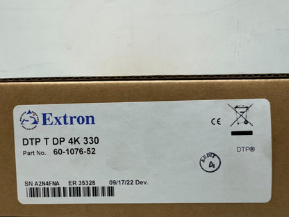 Extron 60-1076-52 DTP T DP 4k 330 Long Distance DTP Transmitter for DisplayPort