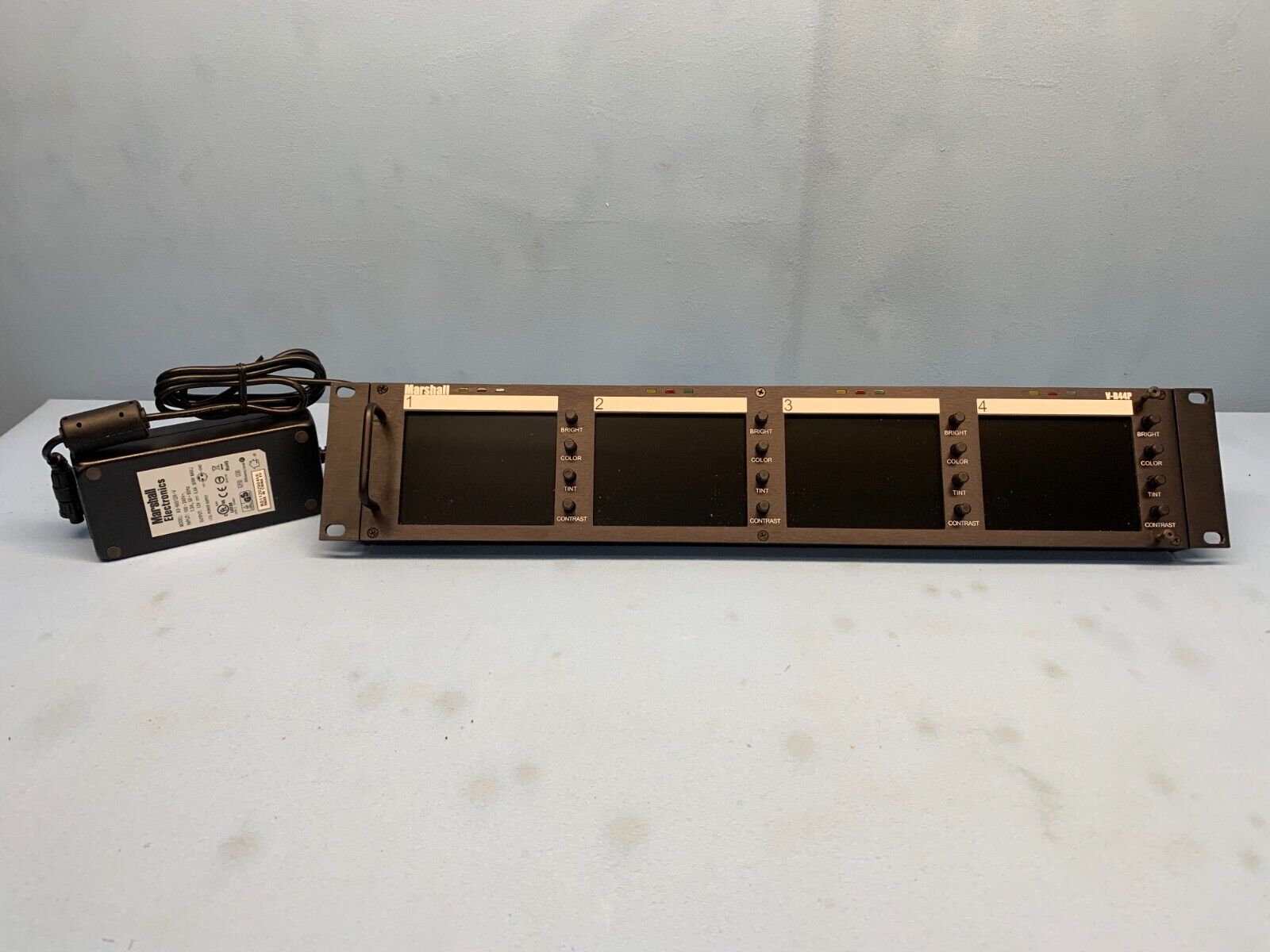 Marshall V-R44P Quad 4-inch Rack Mount Monitors with Power Supply – LPAV