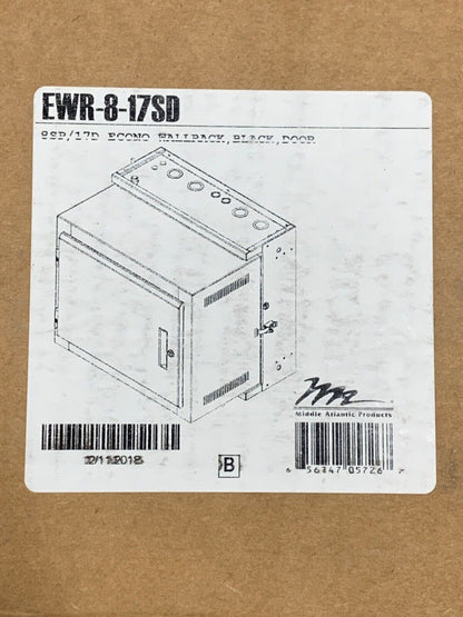 Middle Atlantic EWR-8-17SD  Middle Atlantic EWR Sectional Wall Mount Rack