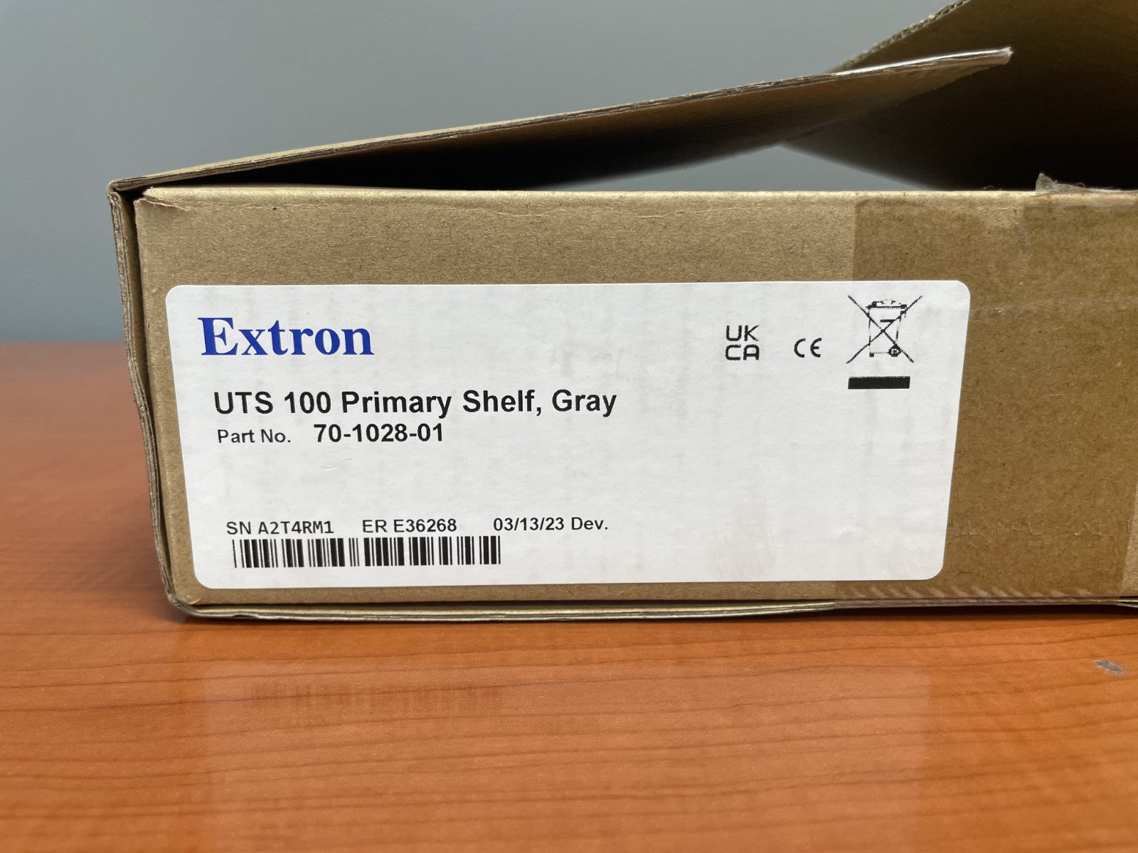 Extron UTS 100 Primary Shelf Under Table Shelf, Gray 70-1028-01 – LPAV