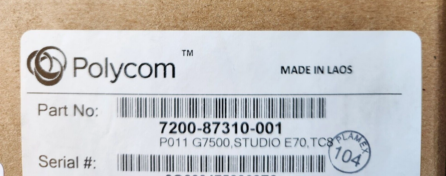 Polycom Poly G7500 Conferencing Sys Studio E70 Camera/TC8 Cont.   7200-87310-001