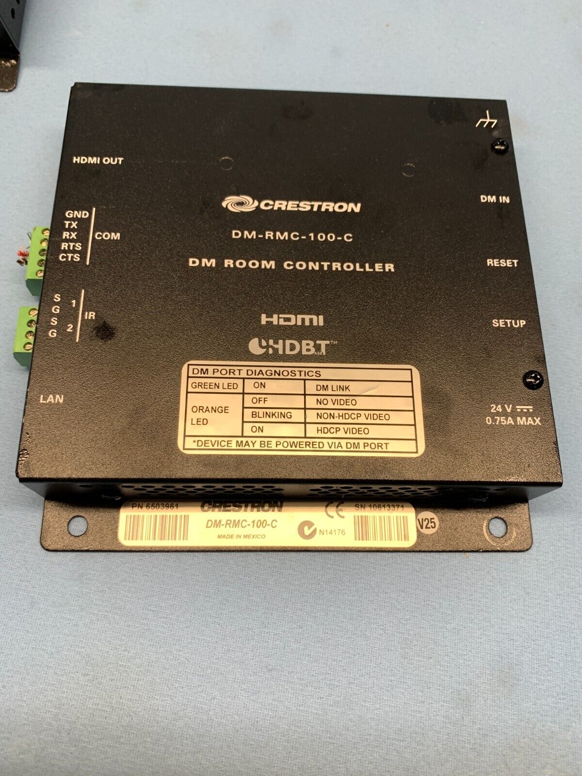 Crestron DM-RMC-100-C Room Controller HDMI with Power (Lot of 4)