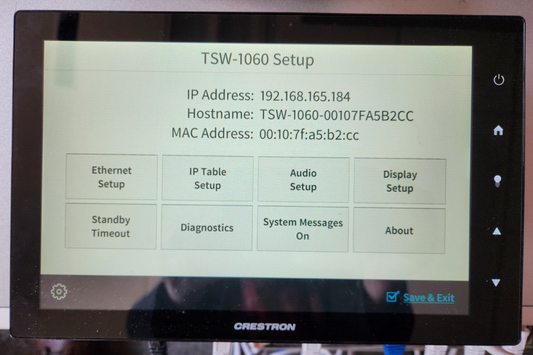 Crestron TSW-1060-NC-B-S 10.1 in. Touch Screen w/o Camera or Microphone 6510438