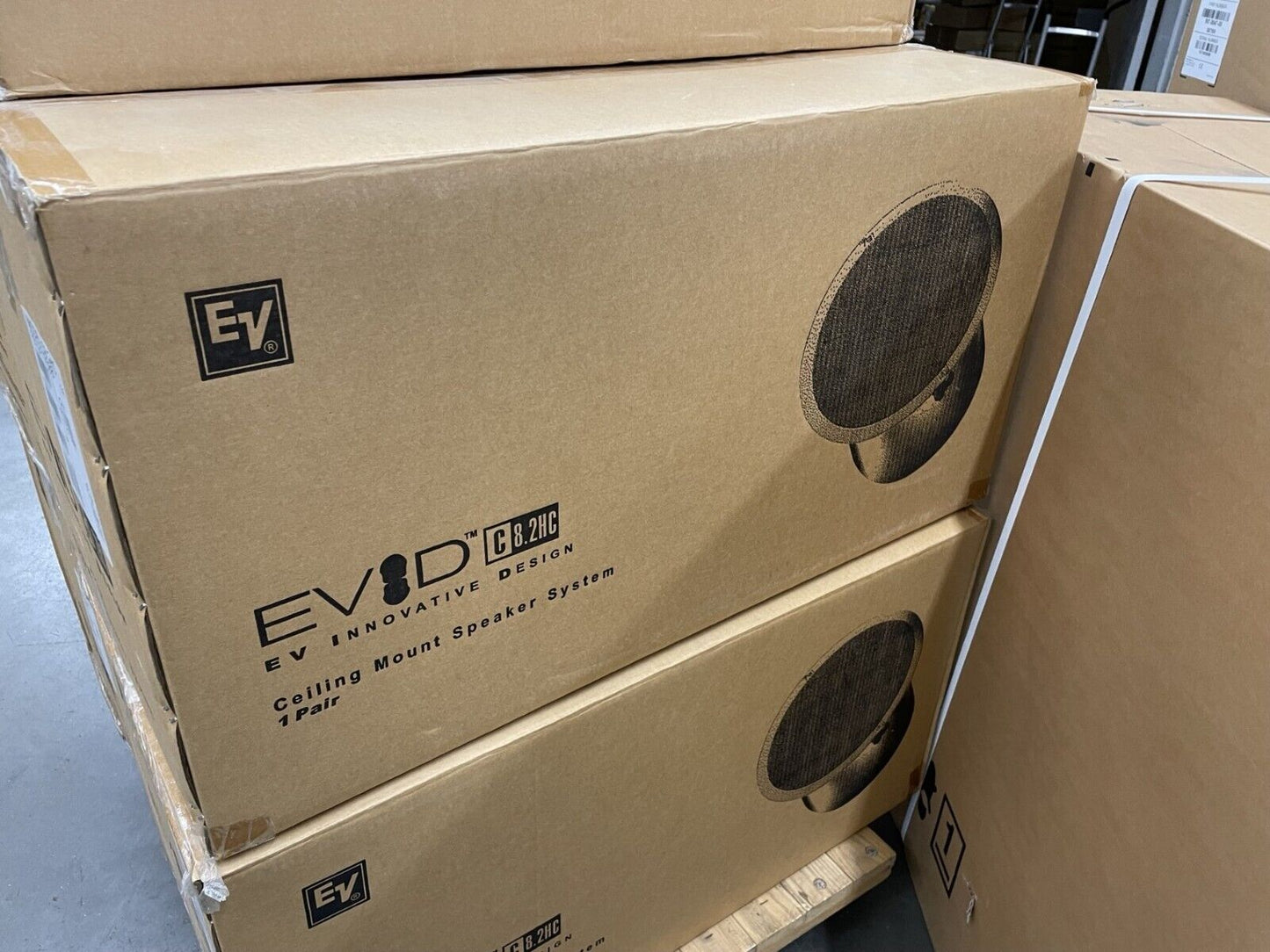 Electro-Voice EV EViD C8.2HC 8" Enhanced Pattern Control Ceiling Speaker PAIR