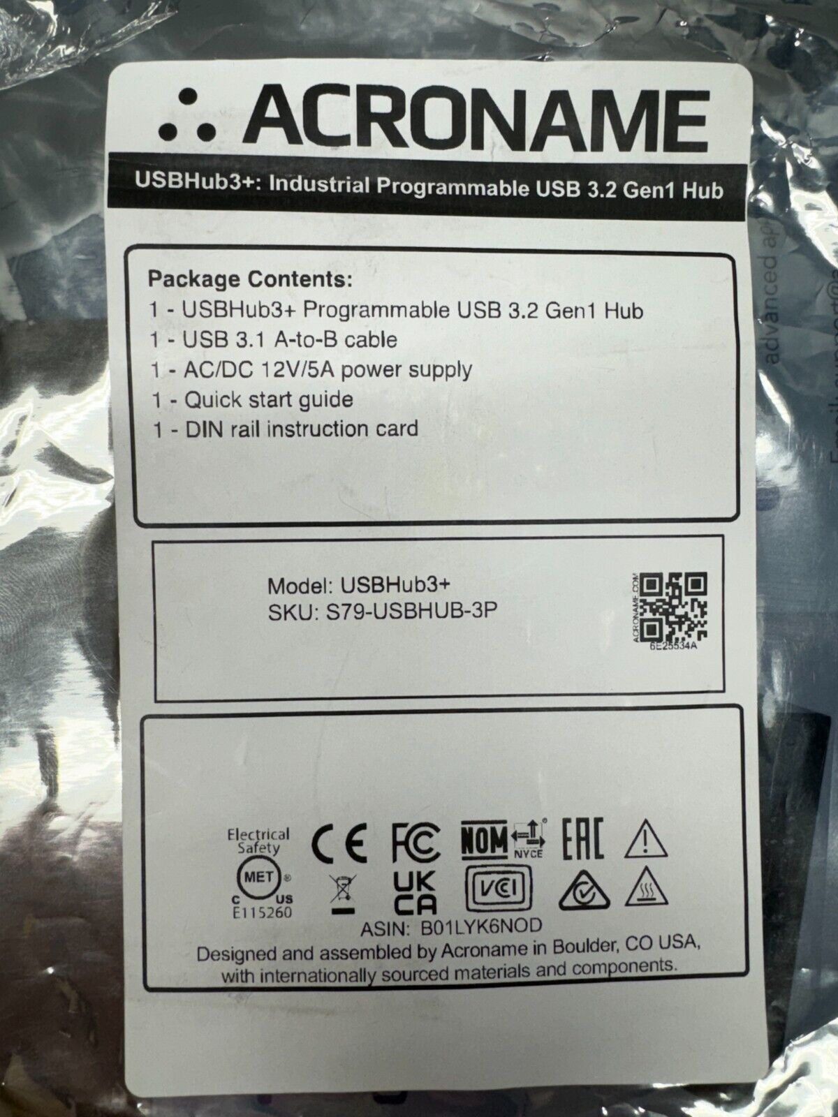 Acroname USBHub3+ Industrial Programmable USB 3.2 Gen1 Hub – LPAV