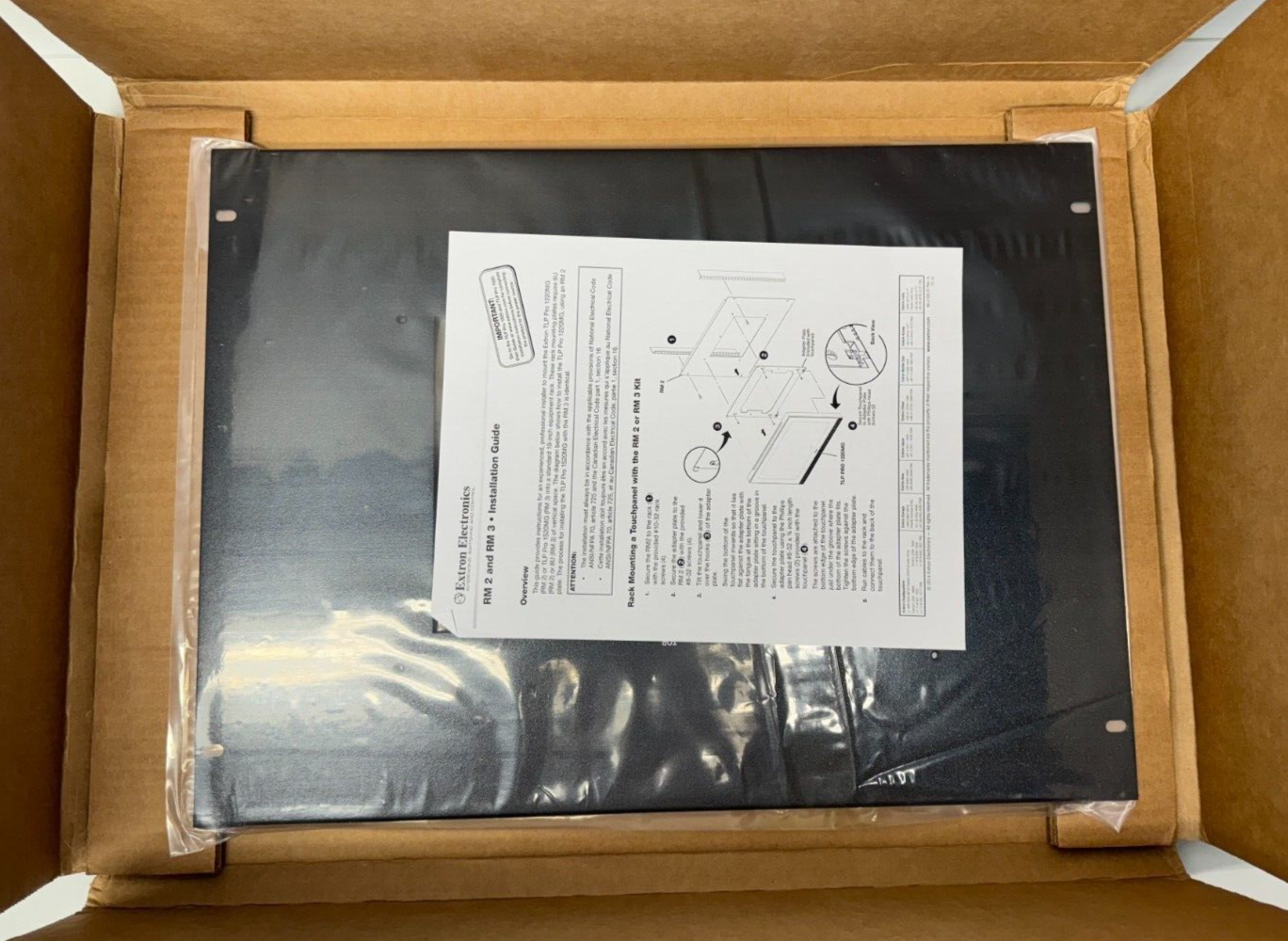 Extron RM 3 70-1009-32 Rack Mount Kit for TLP Pro 1520MG and TLP Pro 1 ...