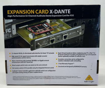 Behringer X-DANTE 32-channel Dante Expansion Card