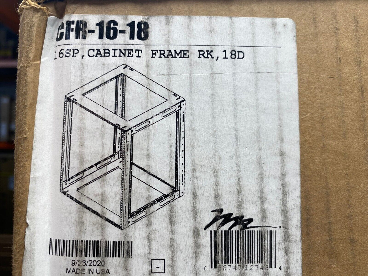 Middle Atlantic CFR-16-18 / 16SP, Cabinet Frame RK, 18D