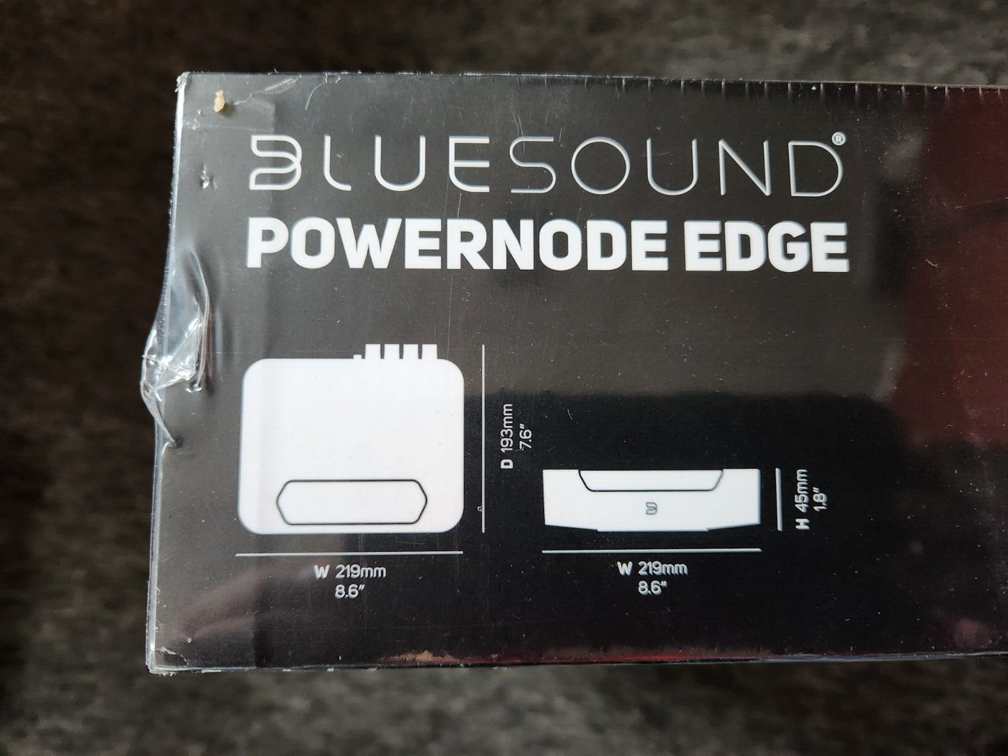 Bluesound Powernode Wireless Hi-Res Music Streamer w/80W/Ch Amp-Black, NEW