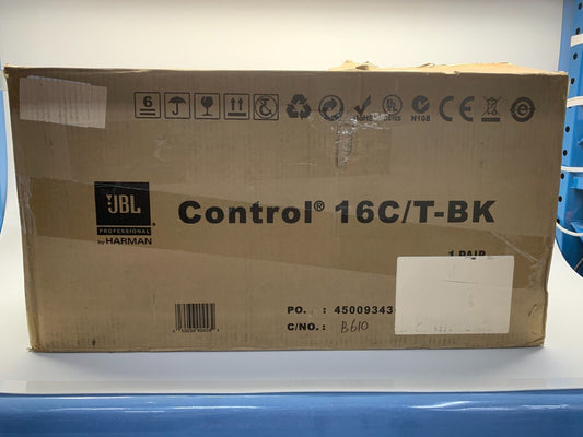JBL Control 16C/T-BK Two-Way 6.5-Inch Coaxial Ceiling Loudspeakers (Pair)