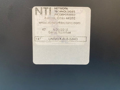 NTI KVM Unimux-DVI-32HD / AC Input 100-240VAC, 20W